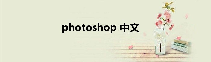 photoshop 中文