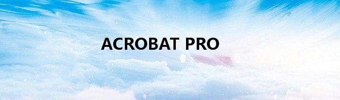 ACROBAT PRO