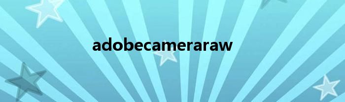 adobecameraraw