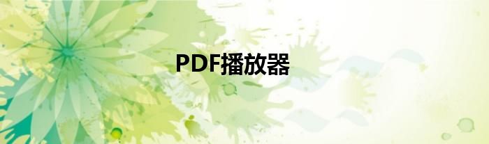 PDF播放器