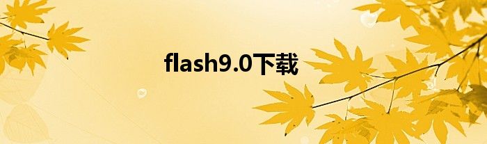 flash9.0下载