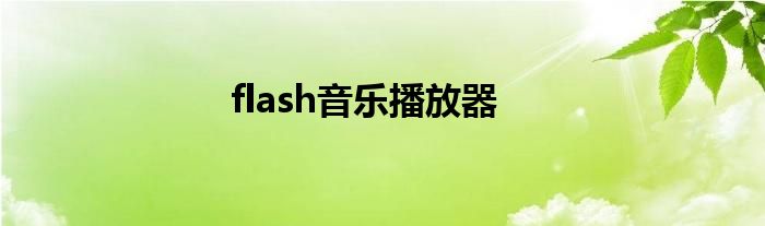 flash音乐播放器