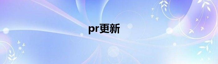 pr更新