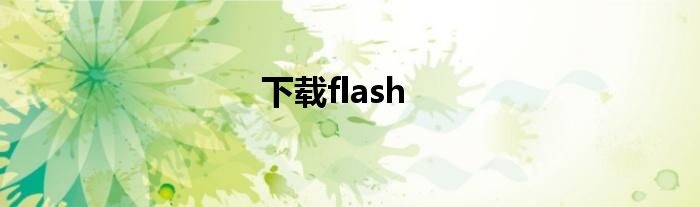 下载flash