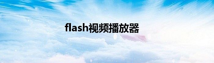 flash视频播放器