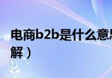 电商b2b是什么意思（b2b是什么意思通俗讲解）