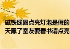 磁铁线圈点亮灯泡是假的（最囧游戏2第42关攻略最囧游戏2天黑了室友要看书请点亮灯泡攻略_）