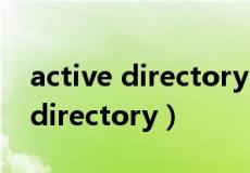 active directory 域服务怎么启动（active directory）