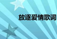 放逐爱情歌词 放逐爱情歌词全文