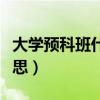 大学预科班什么时候录取（大学预科班什么意思）