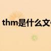 thm是什么文件怎么打开（thm是什么文件）