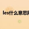 les什么意思网络上p（les什么意思网络上）