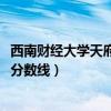 西南财经大学天府学院分数线2019（西南财经大学天府学院分数线）