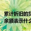 累计折旧的贷方余额表示什么（累计折旧贷方余额表示什么）