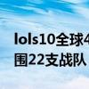 lols10全球4强赛程 所向无前LOLS10全部入围22支战队