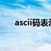 ascii码表示什么（ASCII码是什么啊）