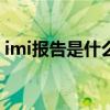 imi报告是什么意思（imds报告是什么意思）